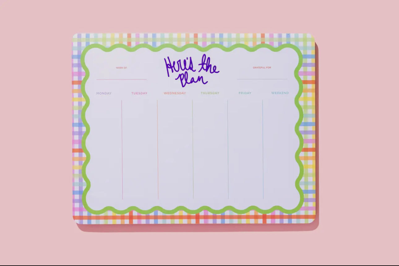 “Here’s the Plan”-Weekly Planner