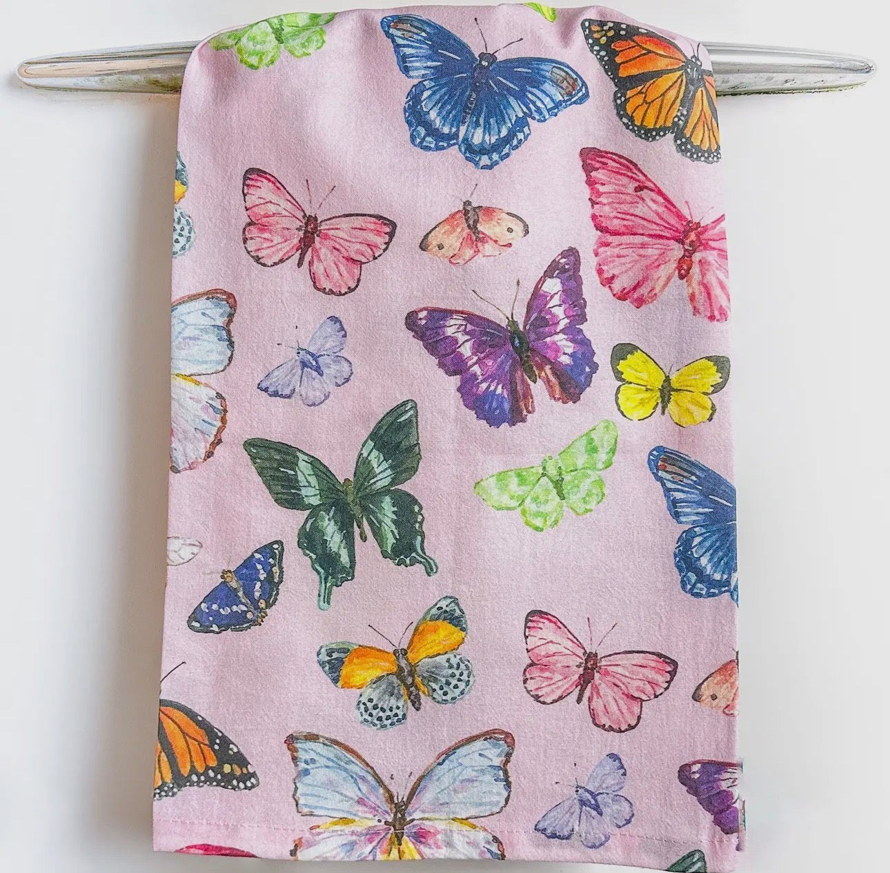 Pink Butterfly Towel