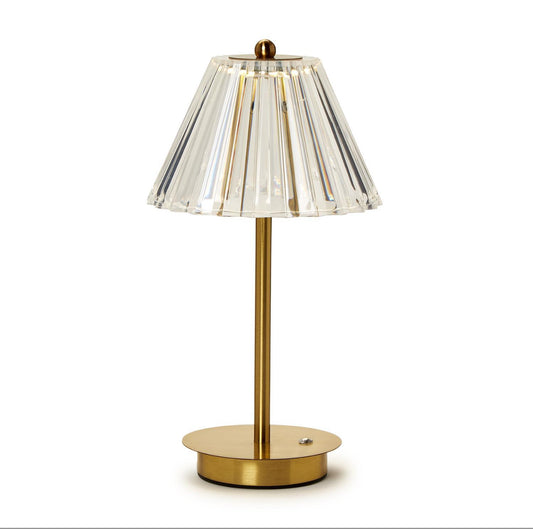 LED Cordless Acrylic Luxe Tabletop Lamp