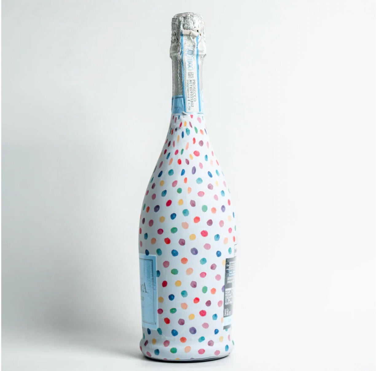 Colorful Dots Bottle Wrap-Prosecco Edition