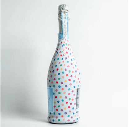 Colorful Dots Bottle Wrap-Prosecco Edition
