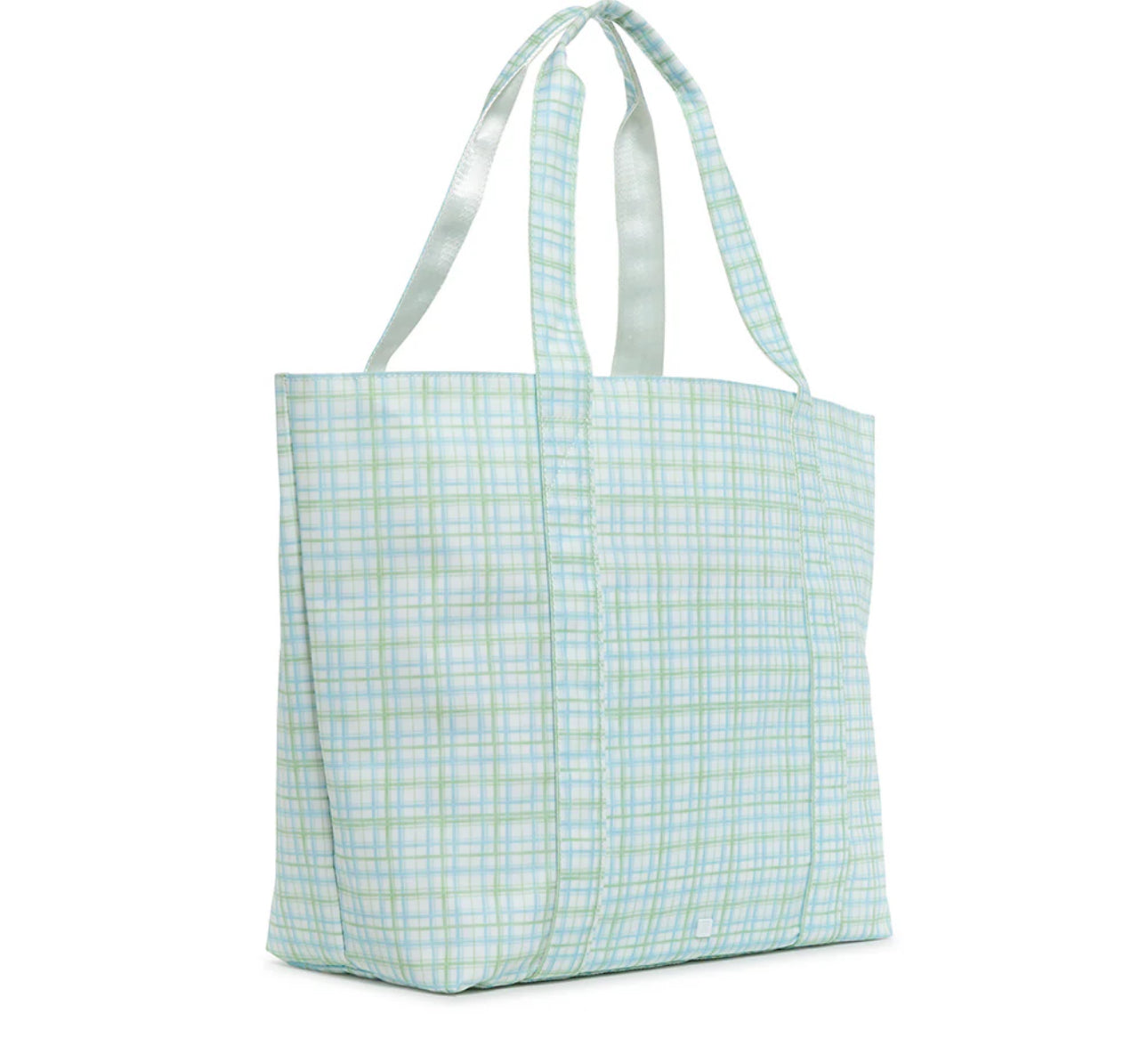 TRVL Jumbo Tote-Classic Plaid Green