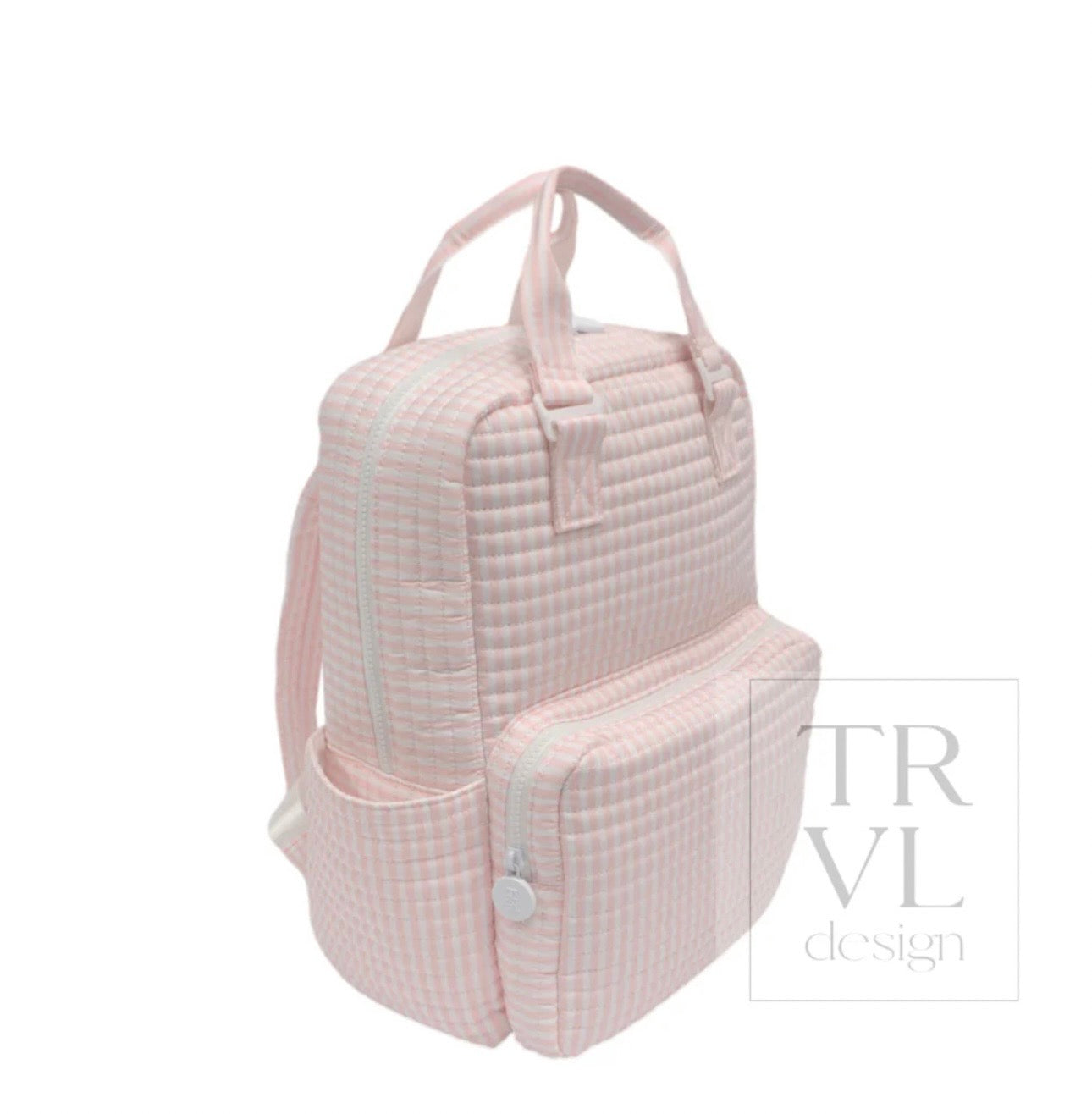TRVL Quilted All You Need Bag-Pimlico Stripe Pink