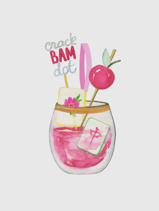 Crack Bam Dot Mahjong Acrylic Ornament