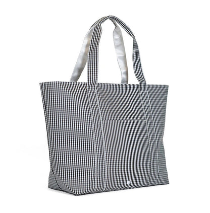 TRVL Jumbo Tote-Gingham Black