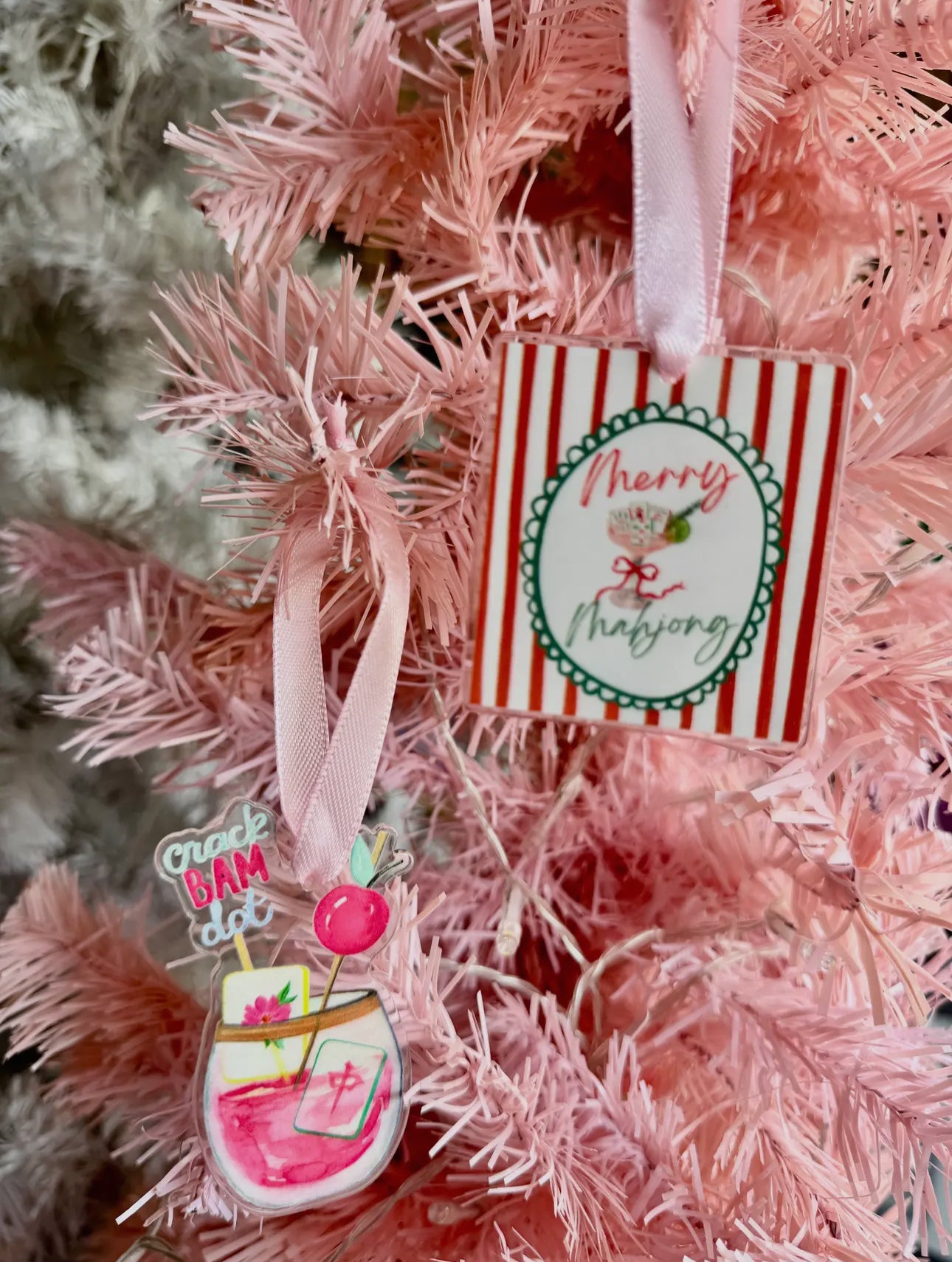 Merry Mahjong Acrylic Ornament