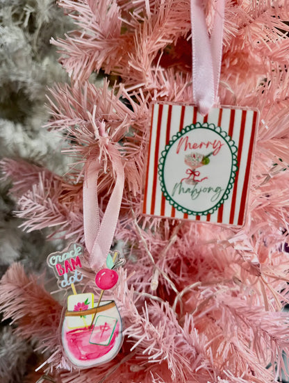 Merry Mahjong Acrylic Ornament