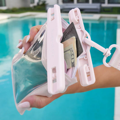 Wavy Ballet Pink-Waterproof Floating Pouch