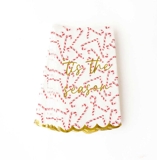 Candy Cane Paper Guest Towel