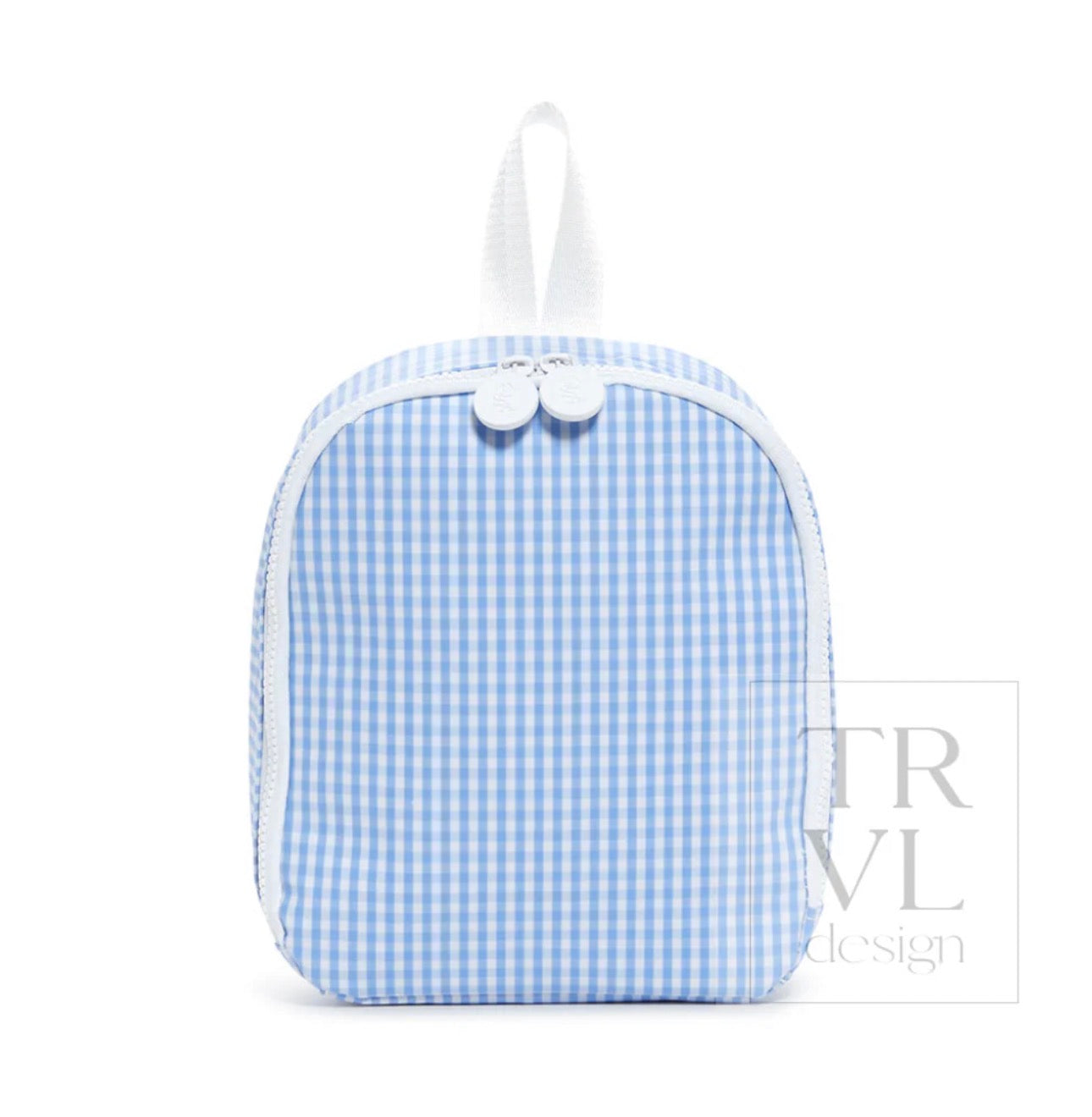 TRVL Bring It Lunch Bag-Gingham Sky