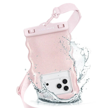 Wavy Ballet Pink-Waterproof Floating Pouch