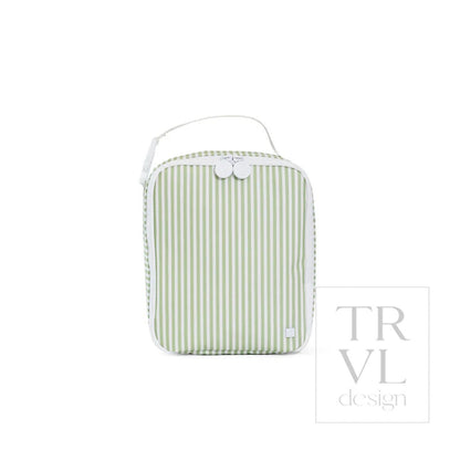 TRVL Lunch Box Insulated Bag-Pimlico Stripe Sage