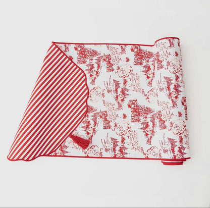 Santa Toile Reversible Table Runner