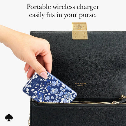 Kate Spade Flower Blue MagSafe Portable Charger