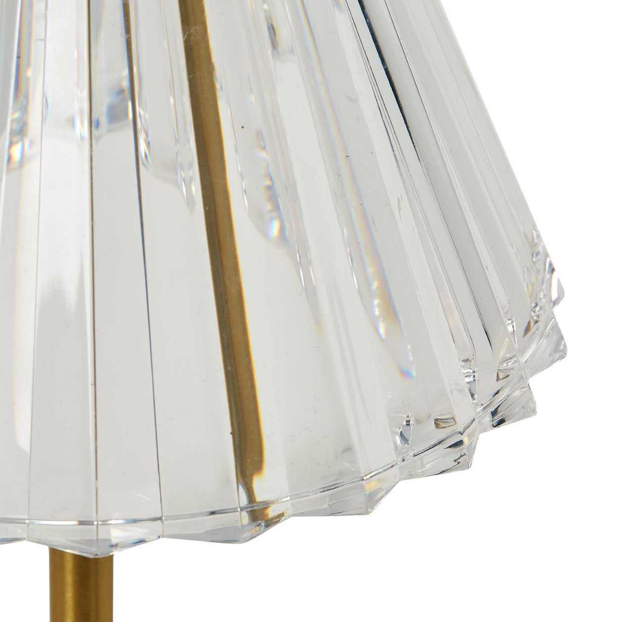 LED Cordless Acrylic Luxe Tabletop Lamp