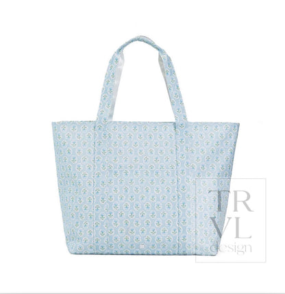 TRVL Jumbo Tote-Petite Fleur Blue