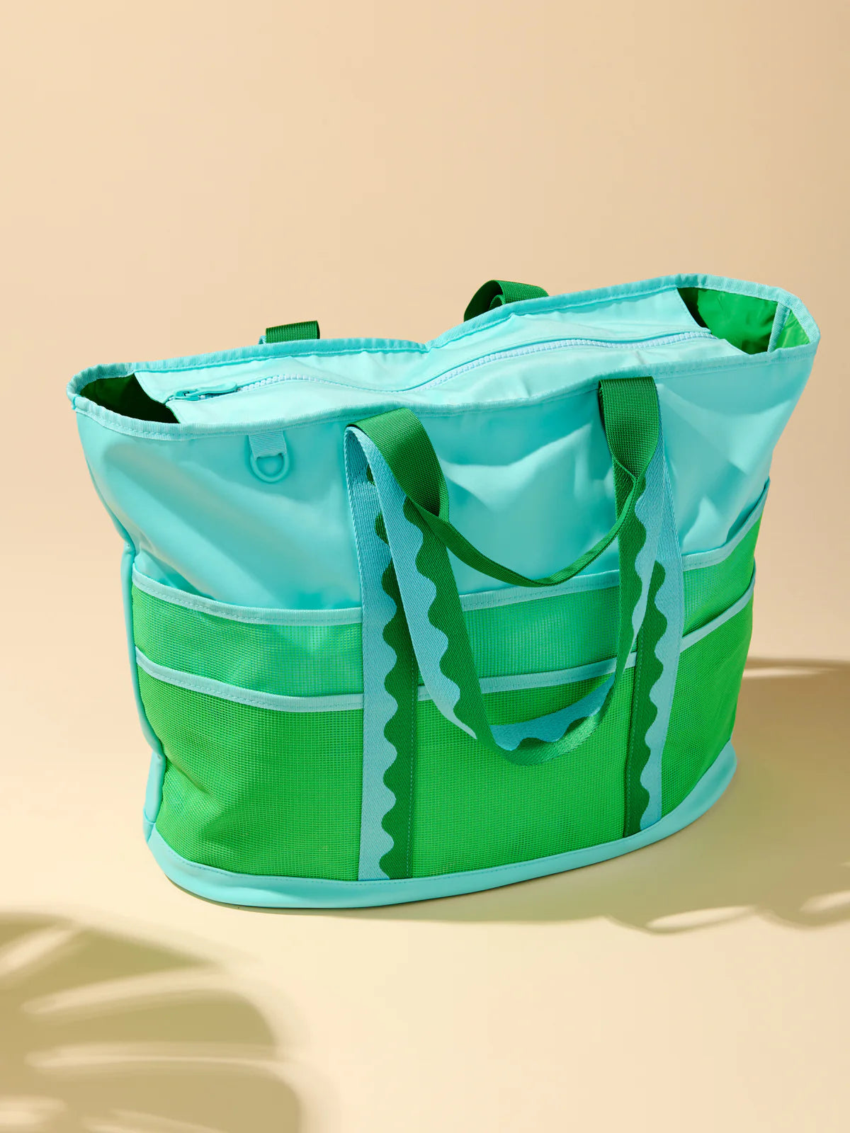 Camden Turquoise and Green Neoprene Tote
