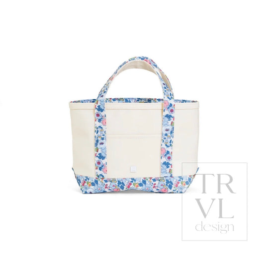TRVL Mini Tote-Coated Canvas with Bridge Hampton Floral