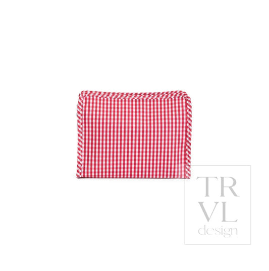 TRVL Medium Roadie-Gingham Red