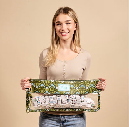 Everbloom Mahjong Tile Pouch