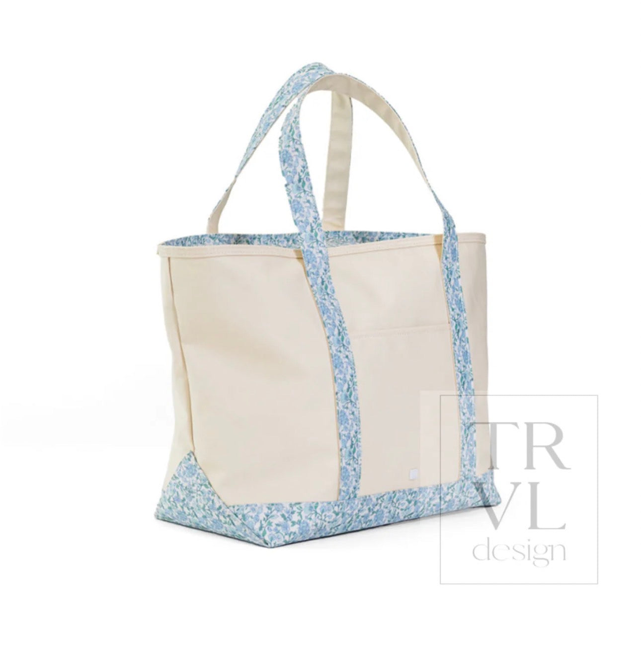 TRVL Maxi Tote-Coated Canvas with Hamptons Floral
