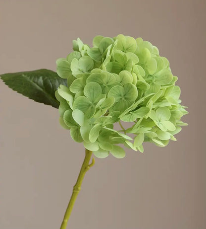 Real Touch Green Hydrangea Stem-12.5in
