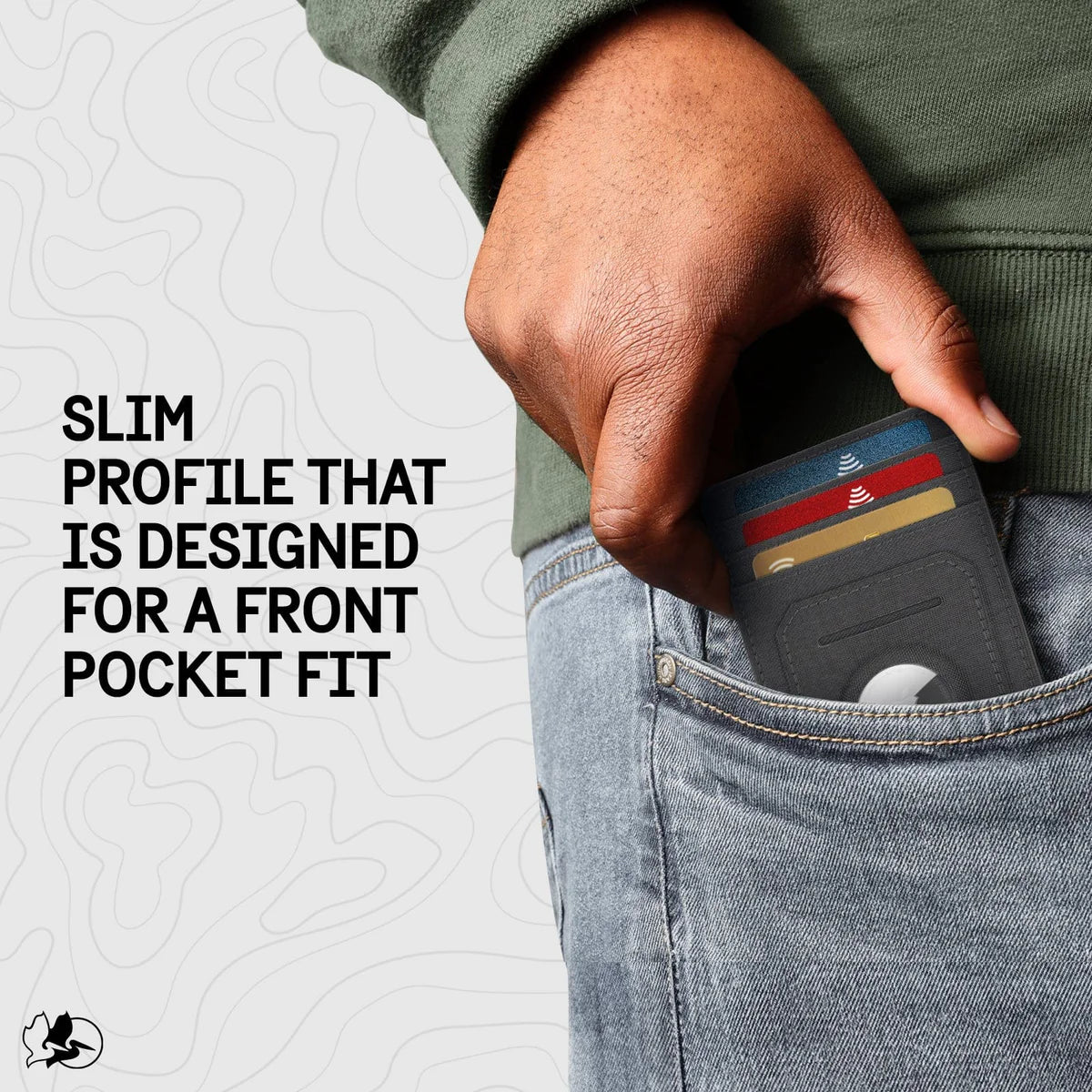 Pelican Charcoal AirTag RFID Wallet
