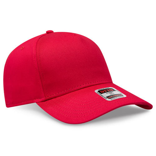 Red 5 Panel Low Profile Baseball Cap
