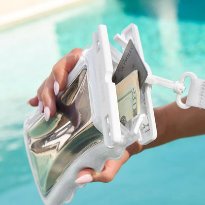 Wavy Ivory Twinkle-Waterproof floating pouch
