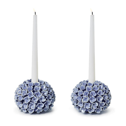 Hydrangea Flower Bud Vases / Taper Candle Holder