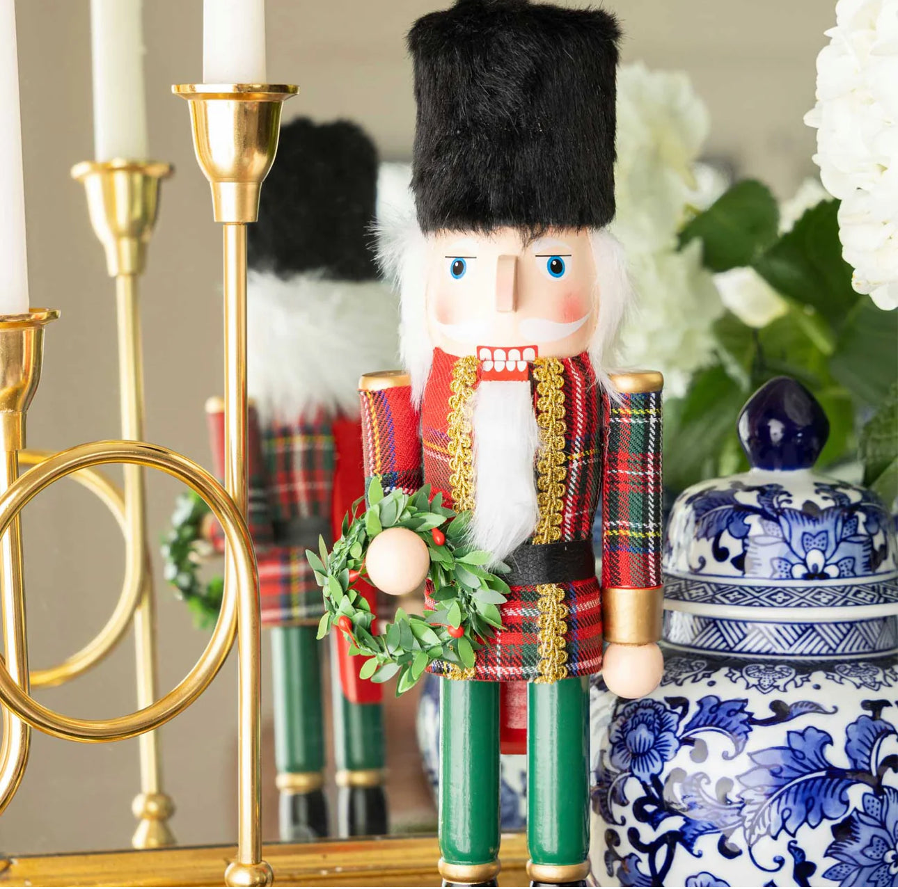Tartan Plaid Nutcracker- 15”
