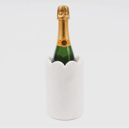 Marble Scalloped Wine Chiller