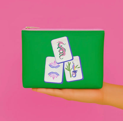 Mahjong Leather Bag