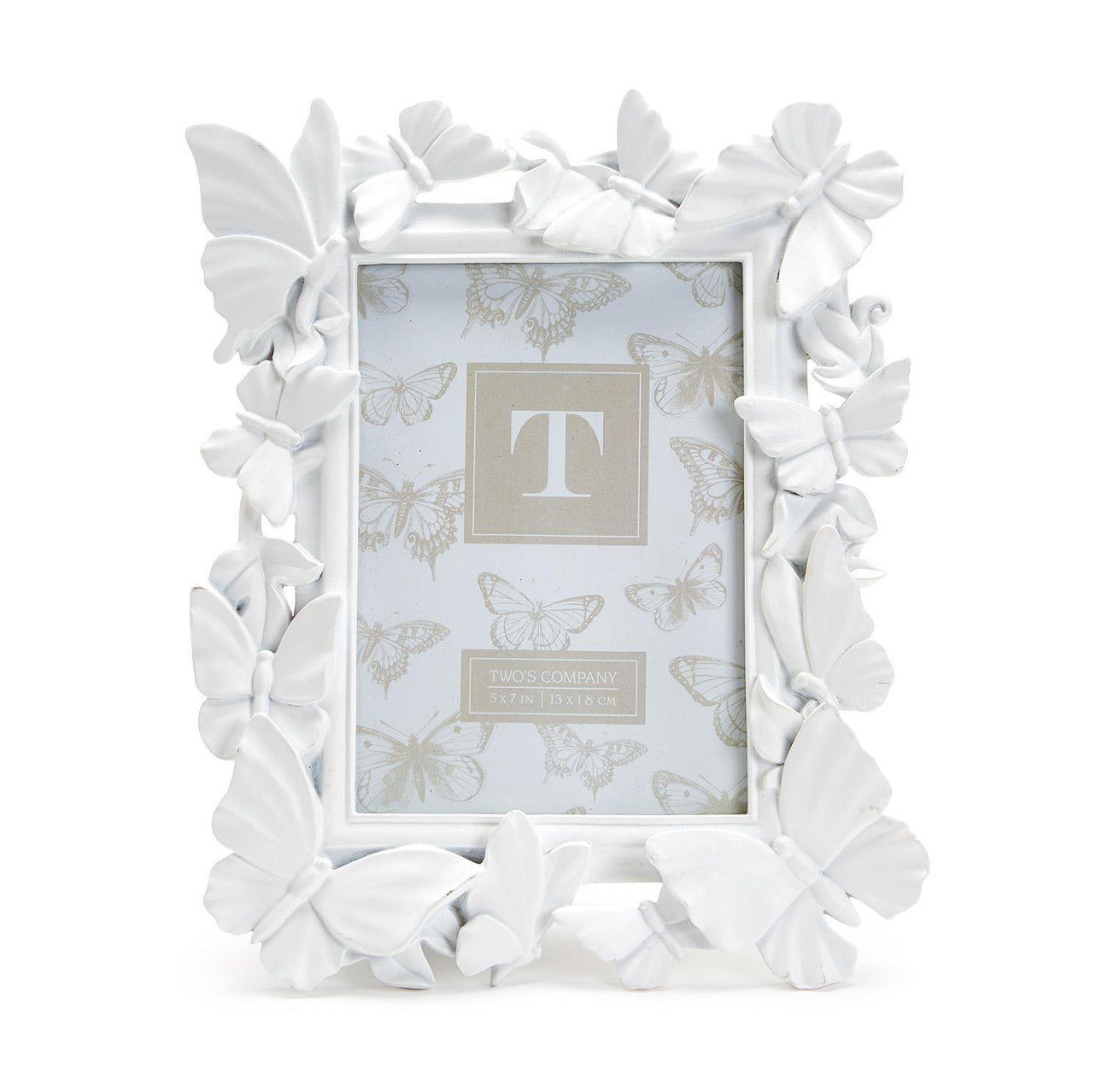 White Butterfly Picture Frame