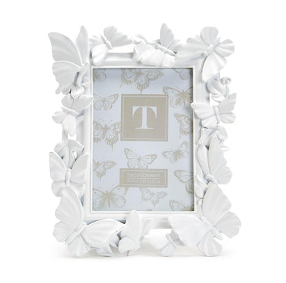 White Butterfly Picture Frame