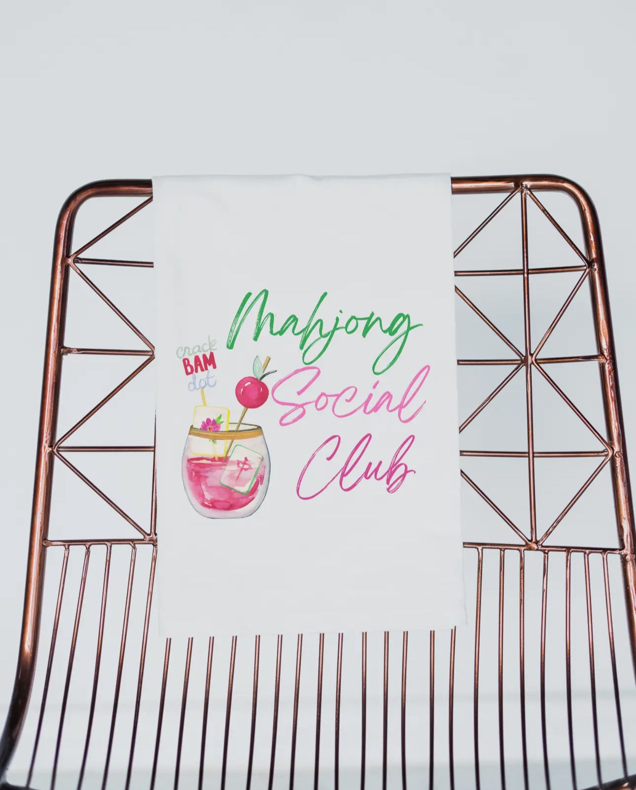 Mahjong Social Club Tea Towel