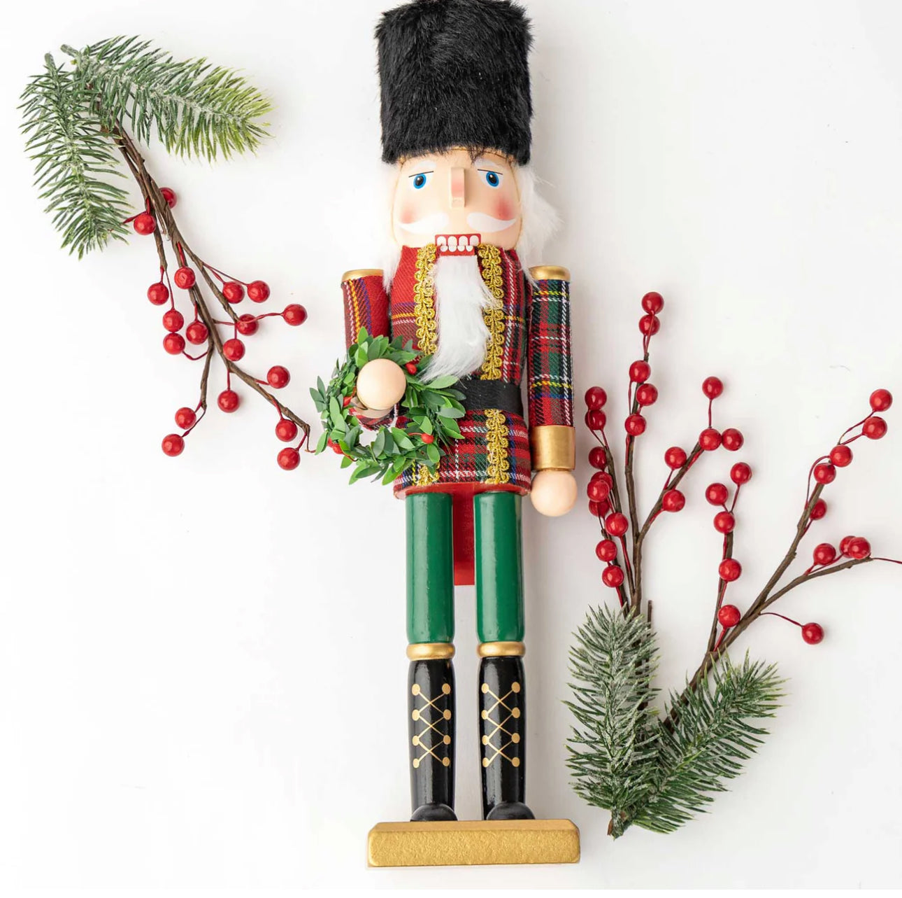 Tartan Plaid Nutcracker- 15”