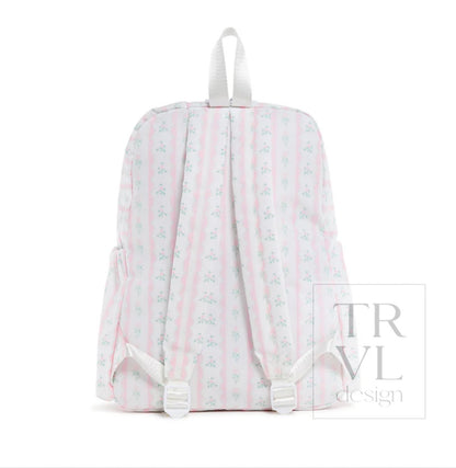 TRVL Backpacker-Pink Ribbon Floral