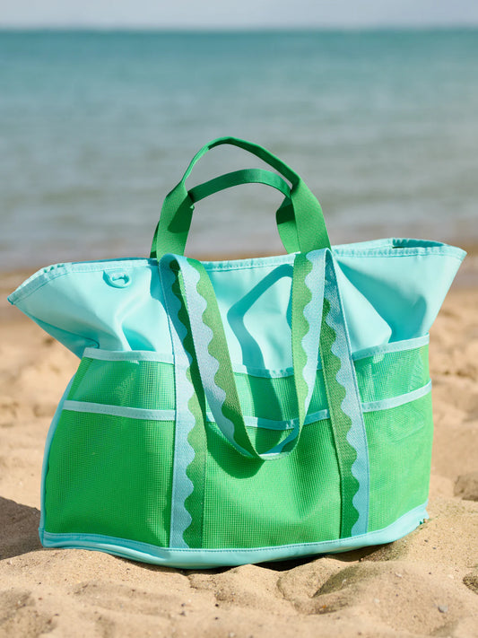 Camden Turquoise and Green Neoprene Tote