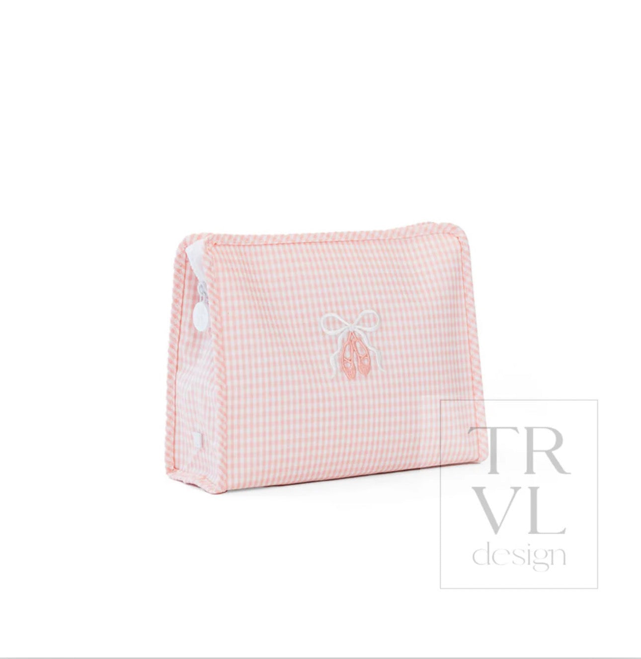 TRVL Large Roadie-Embroidered Ballet Pink