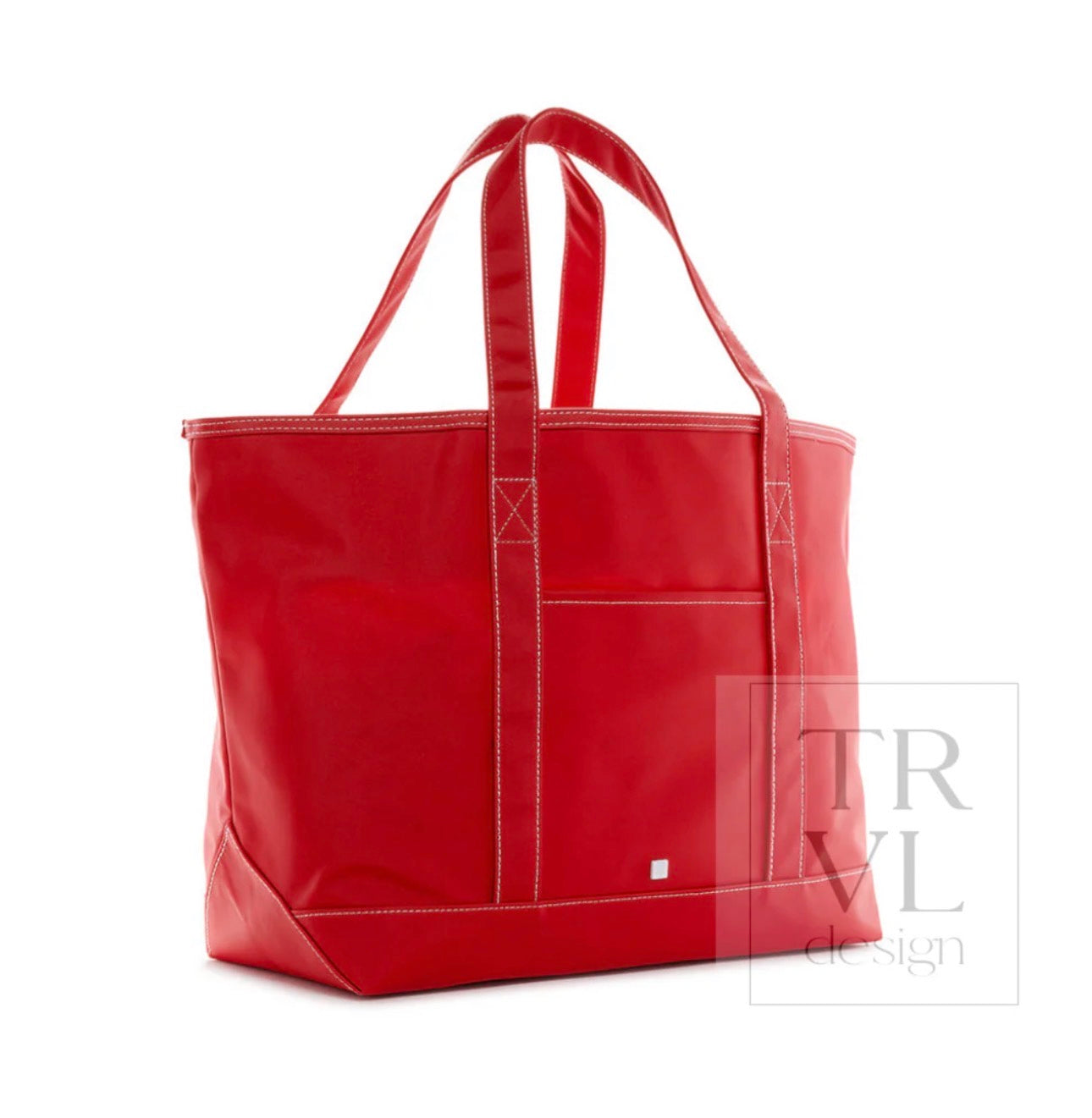 TRVL Maxi Tote-Coated Canvas Red