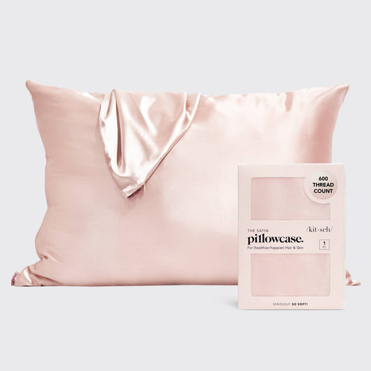 Blush-Standard Satin Pillowcase