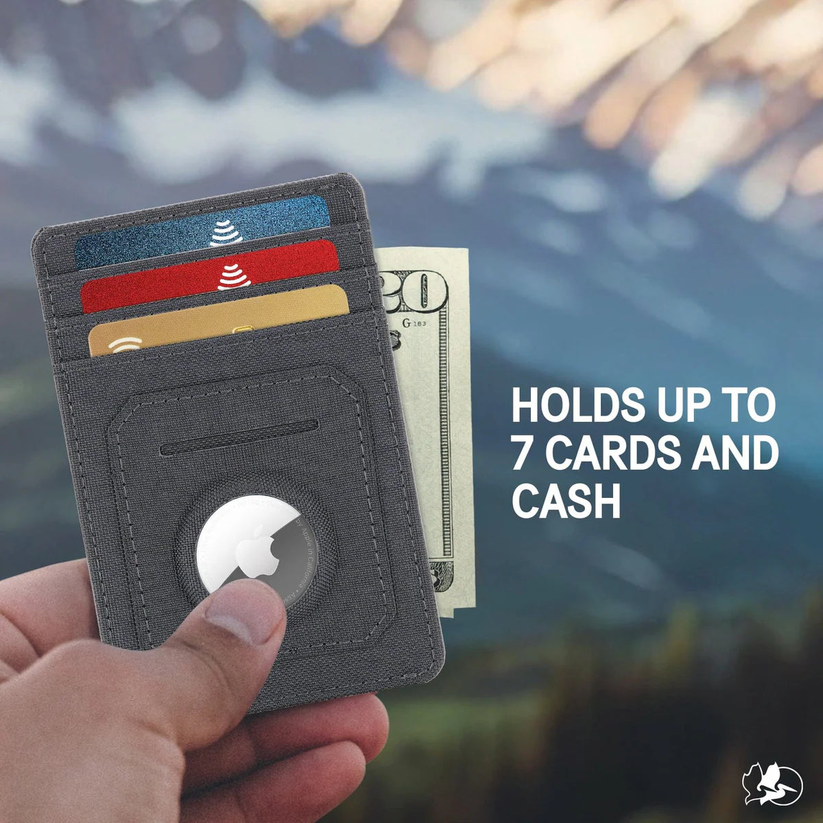 Pelican Charcoal AirTag RFID Wallet