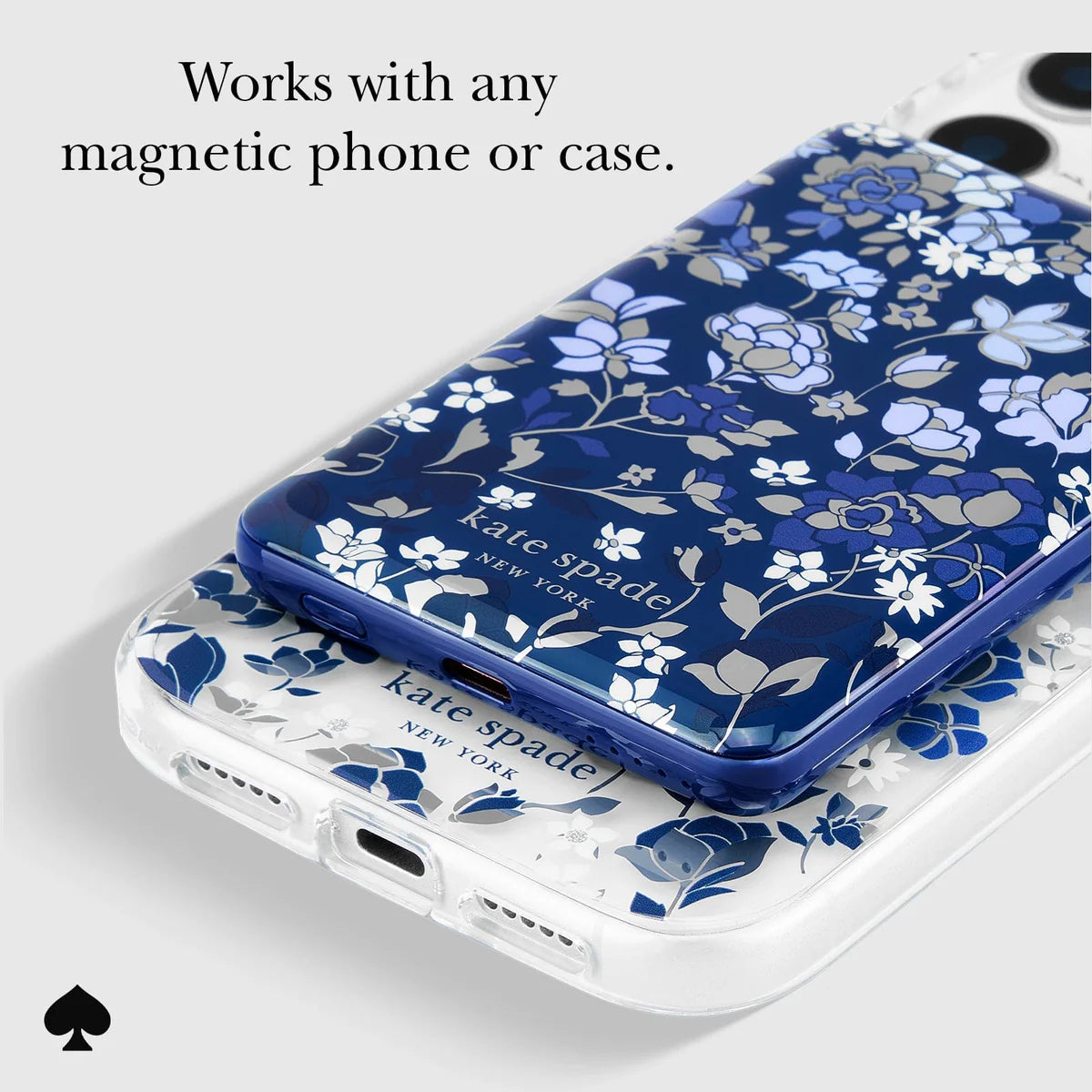 Kate Spade Flower Blue MagSafe Portable Charger