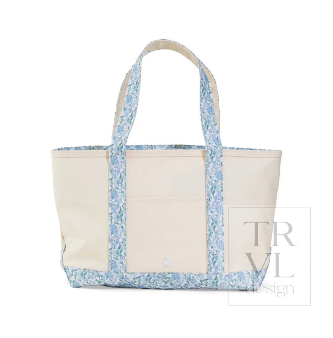 TRVL Medium Tote-Coated Canvas with Hamptons Floral