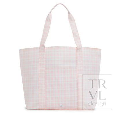 TRVL Jumbo Tote-Pimlico Plaid Pink