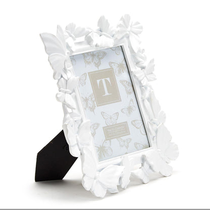 White Butterfly Picture Frame
