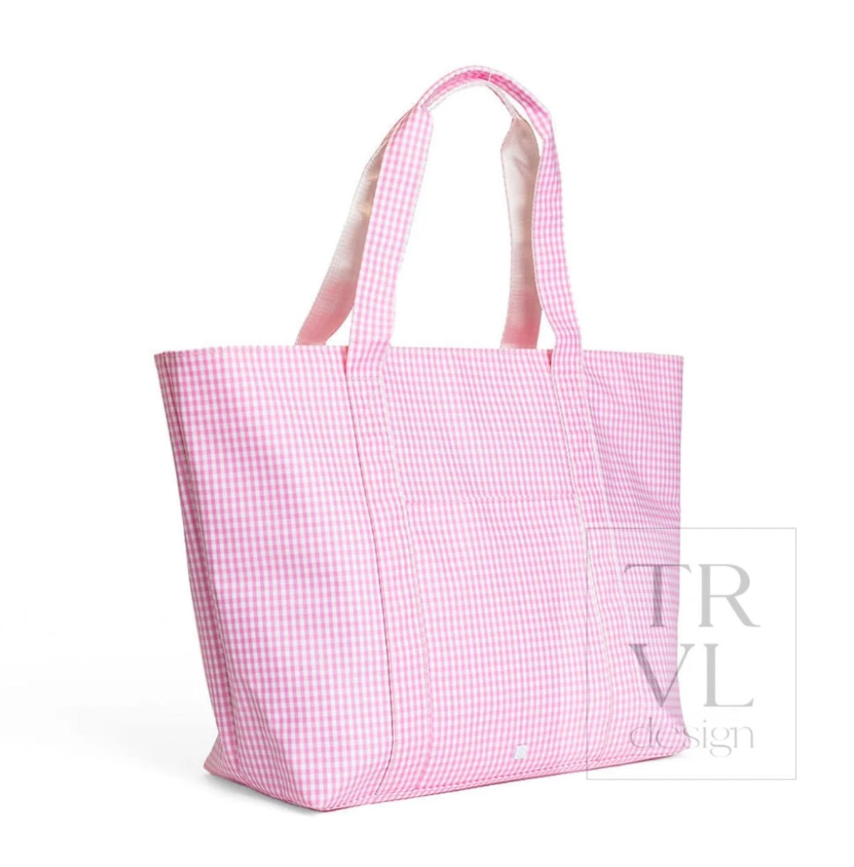 TRVL Jumbo Tote-Gingham Pink