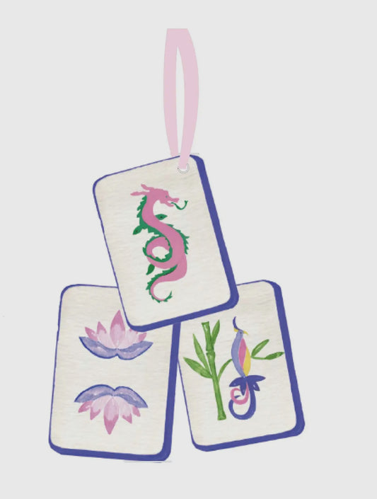 Mahjong 3 Tile Acrylic Ornament