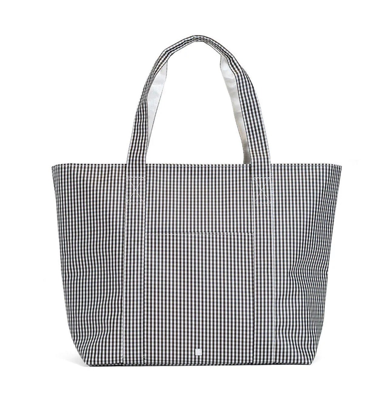 TRVL Jumbo Tote-Gingham Black
